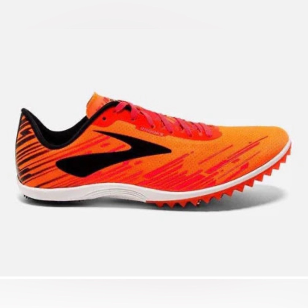 Brooks Mach 18 pink/Orange/black spikeless running Shoes men 8.5/women 9.5